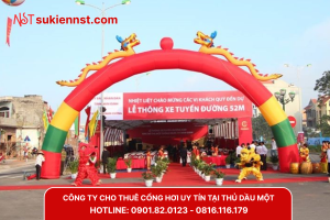 Tìm kiếm đơn vị cho thuê cổng hơi uy tín tại Thủ Dầu Một