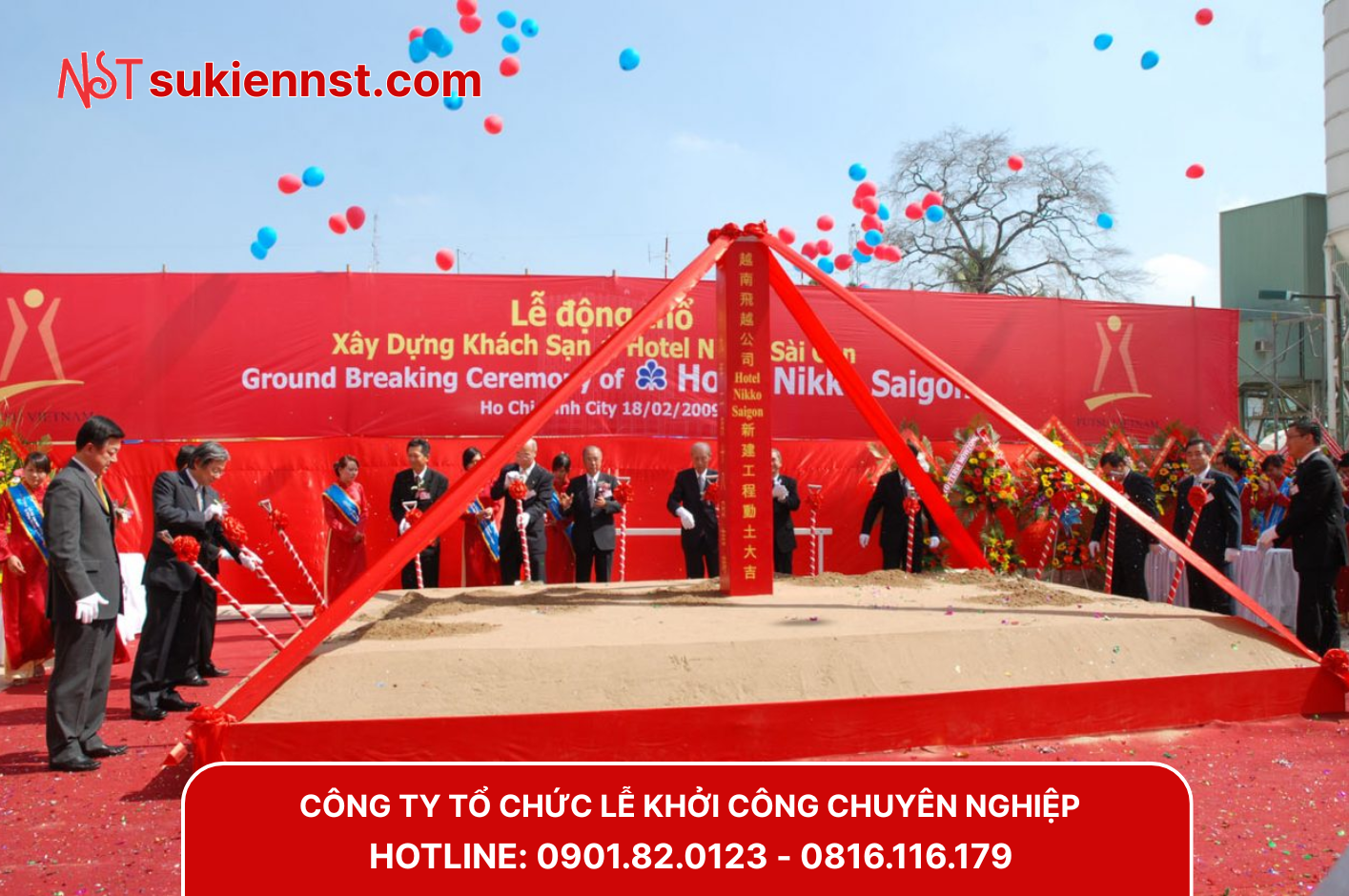 Dịch vụ tổ chức lễ khởi công chuyên nghiệp, trọn gói 