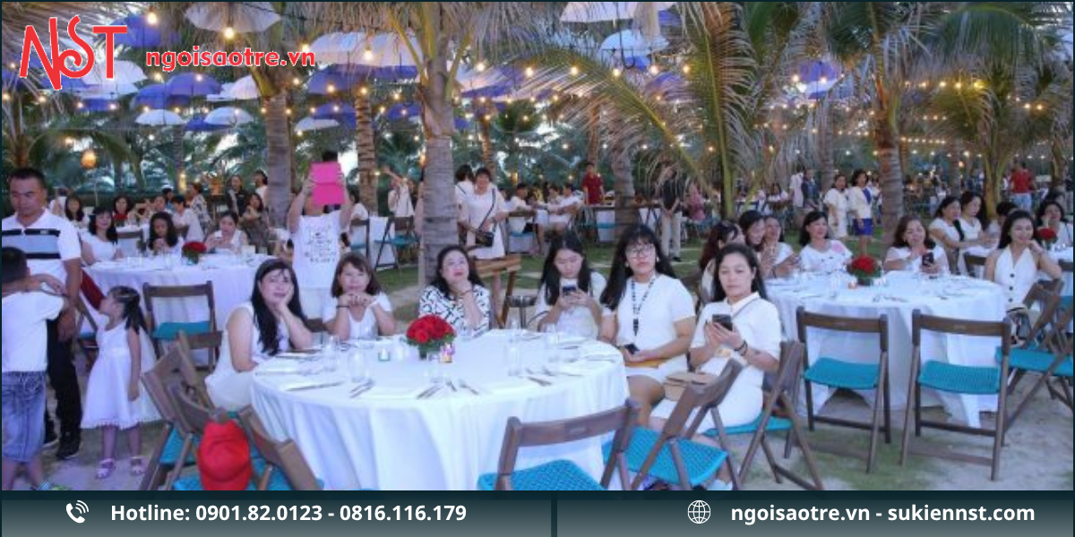 Quy trình trang trí sự kiện tại Bến Cát của Ngôi Sao Trẻ
