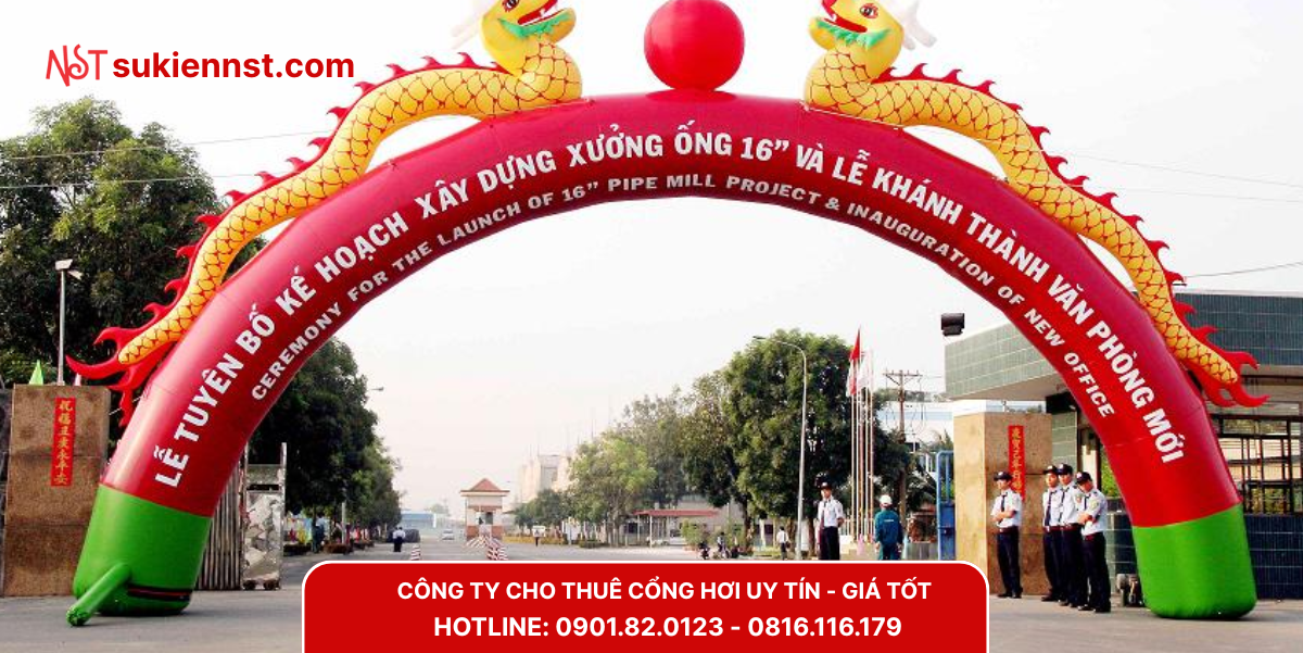 Các dịch vụ cho thuê cổng hơi tại Dĩ An của Ngôi Sao Trẻ