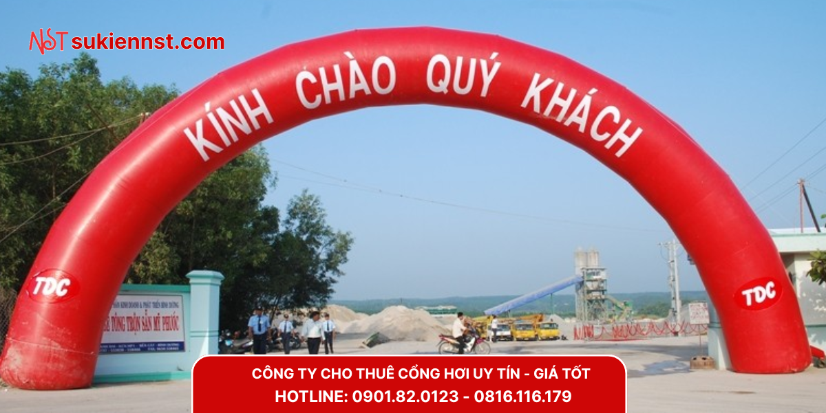Các dịch vụ cho thuê cổng hơi tại Dĩ An của Ngôi Sao Trẻ