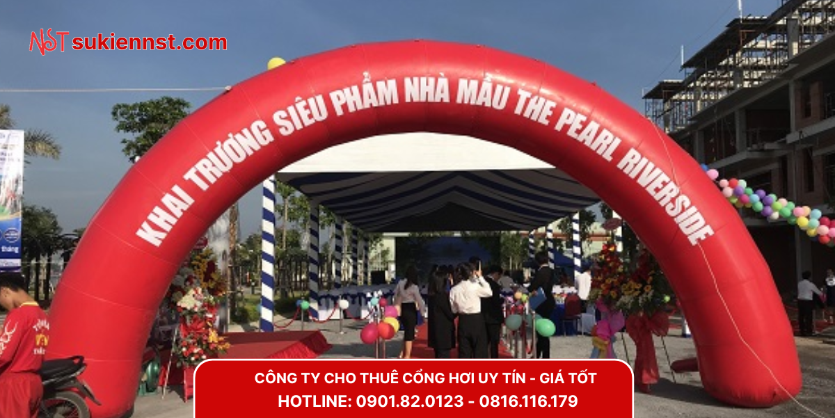 Các màu sắc cổng hơi tại Bến Cát của Ngôi Sao Trẻ