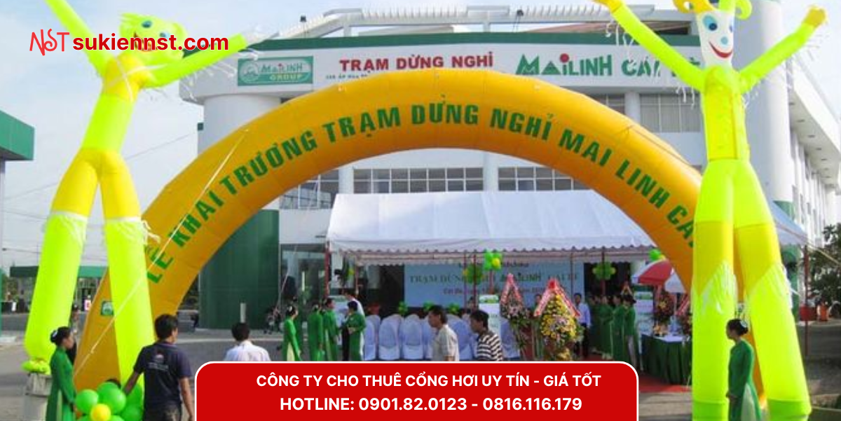 Các dịch vụ cho thuê cổng hơi tại Bến Cát của Ngôi Sao Trẻ