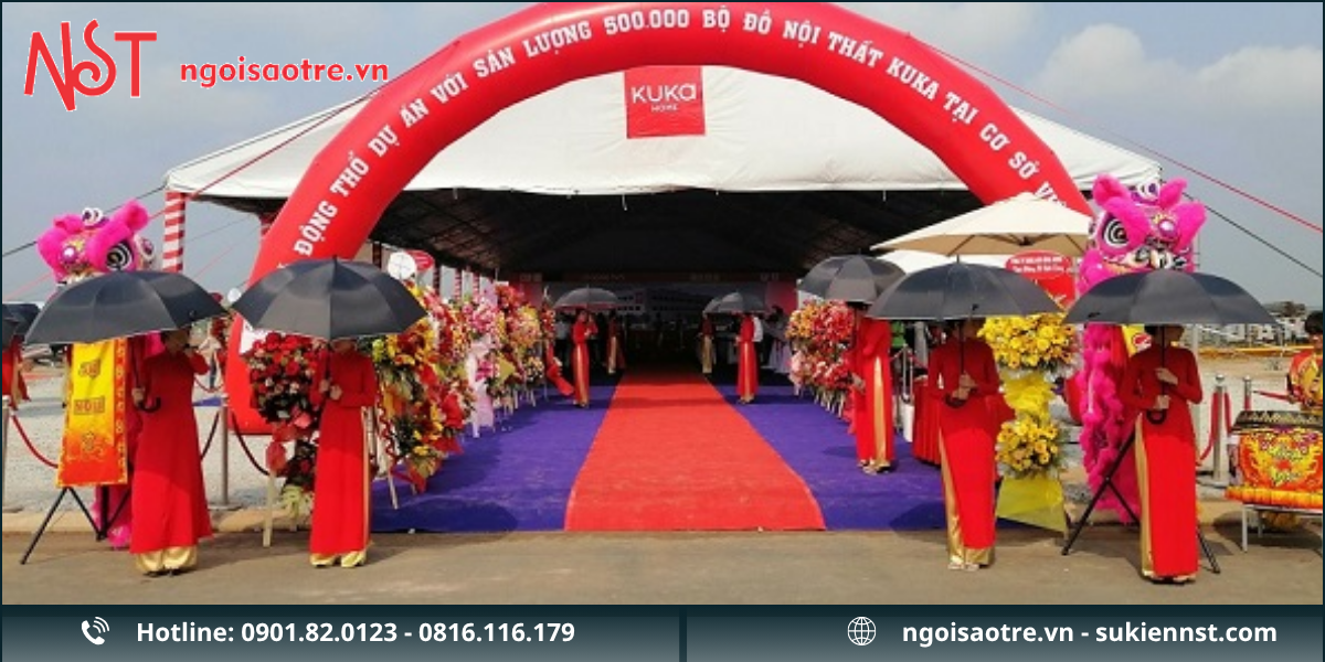 Quy trình cho thuê cổng hơi tại Tân Uyên của Ngôi Sao Trẻ