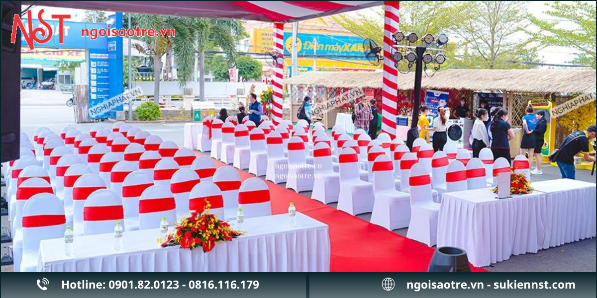 Quy trình tiếp nhận dịch vụ trang trí sự kiện tại Tân Uyên của Ngôi Sao Trẻ